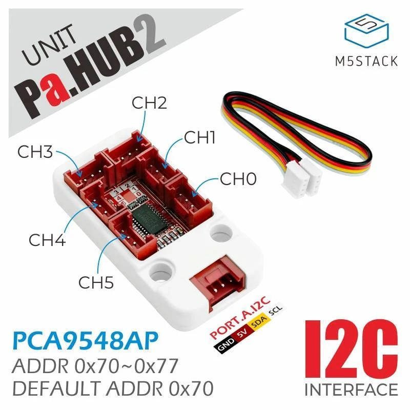 M5Stack I2C Hub 1 to 6 Expansion Unit (PCA9548APW) [Discontinued] - Image 2