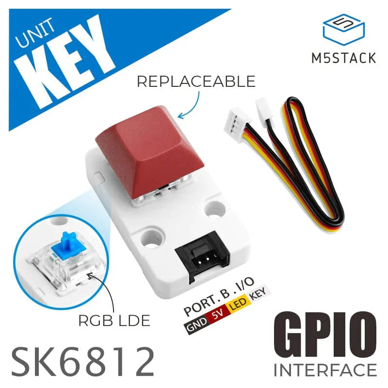M5Stack Mechanical Key Button Unit - Image 2