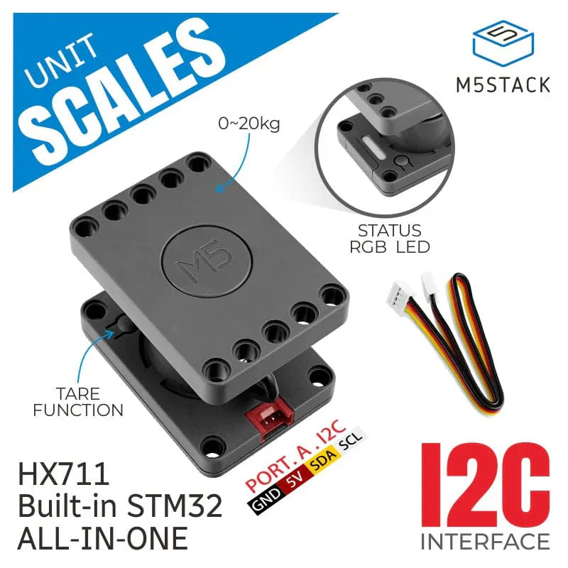M5Stack Scales Unit with 20kg Range (HX711) - Image 2