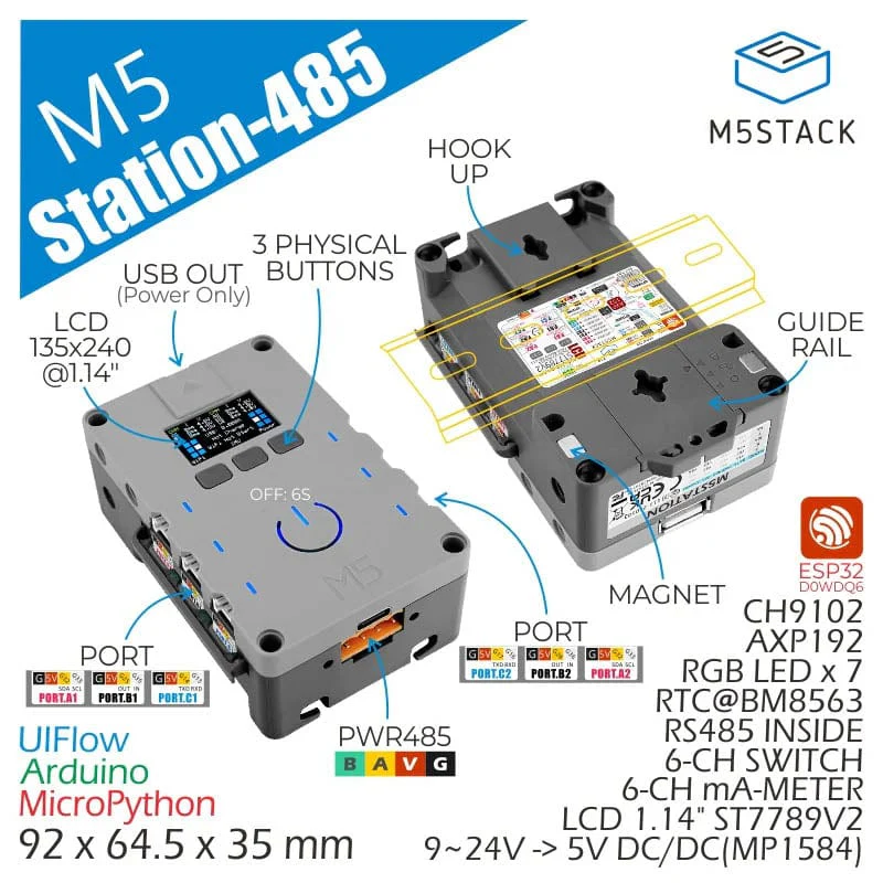M5Stack Station ESP32 IoT Development Kit (RS485 Version) - Image 2