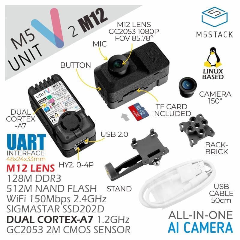 M5Stack UnitV2 M12 Version with Cameras - Image 2