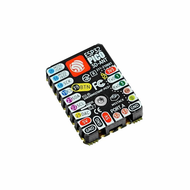 M5Stamp Pico Mate with Pin Headers - Image 3