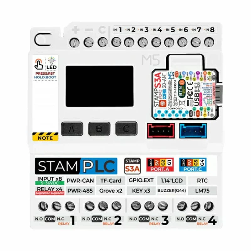 M5Stamp PLC Controller with M5StampS3 - Image 3