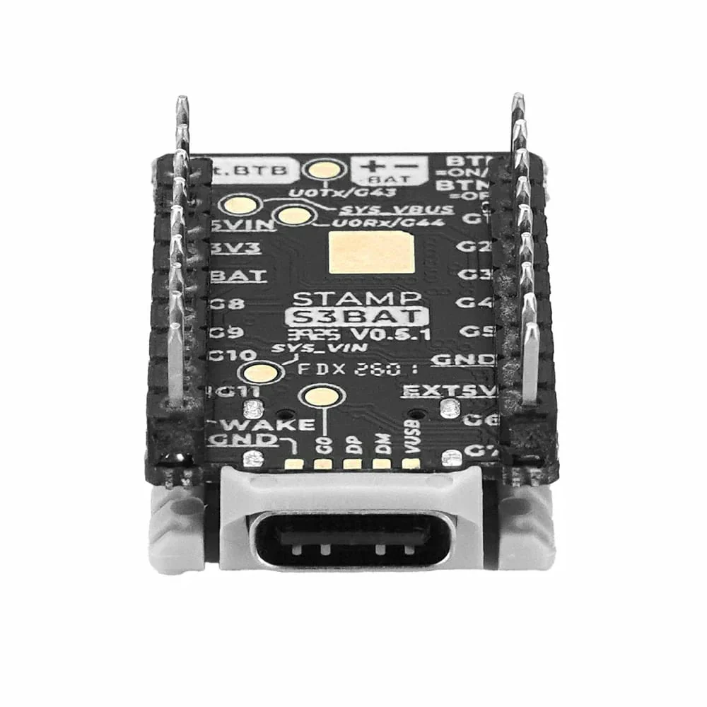 M5Stamp-S3 BAT Module (with 2.54mm Header Pins) - Image 4