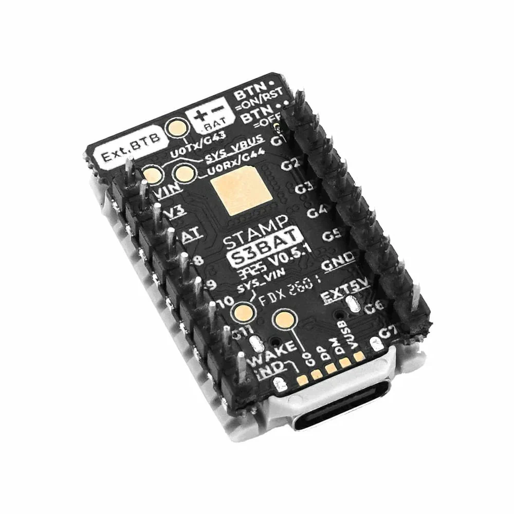 M5Stamp-S3 BAT Module (with 2.54mm Header Pins) - Image 6