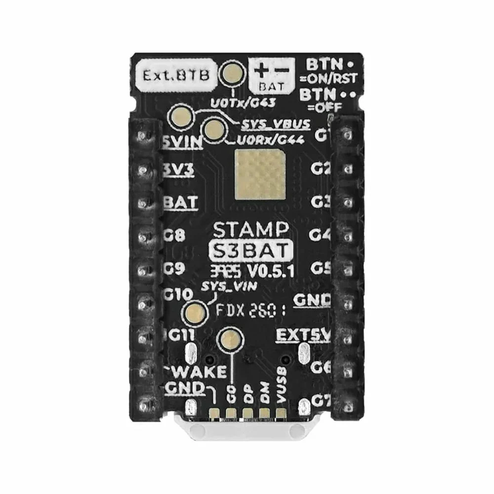 M5Stamp-S3 BAT Module (with 2.54mm Header Pins) - Image 8