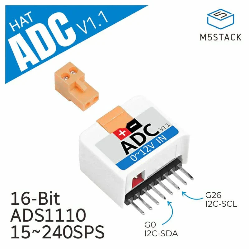 M5StickC ADC HAT ADS1110 v1.1 - Image 2