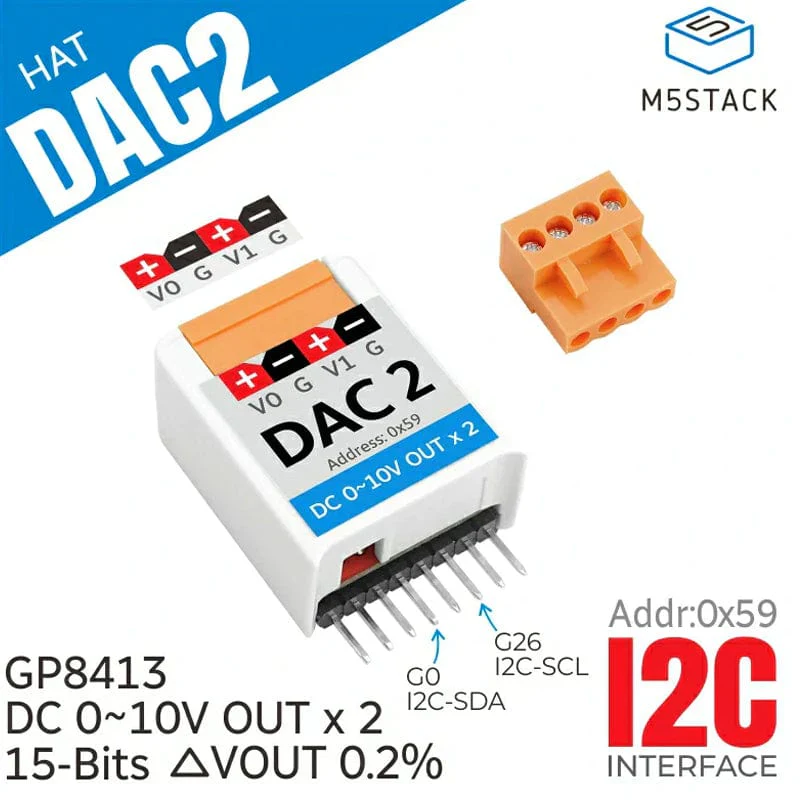 M5StickC DAC 2 HAT (GP8413) - Image 2
