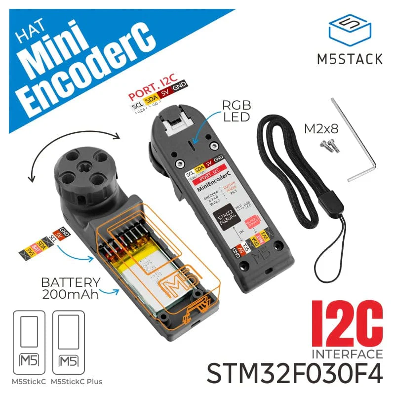 M5StickC Mini Encoder HAT (STM32F030) - Image 2