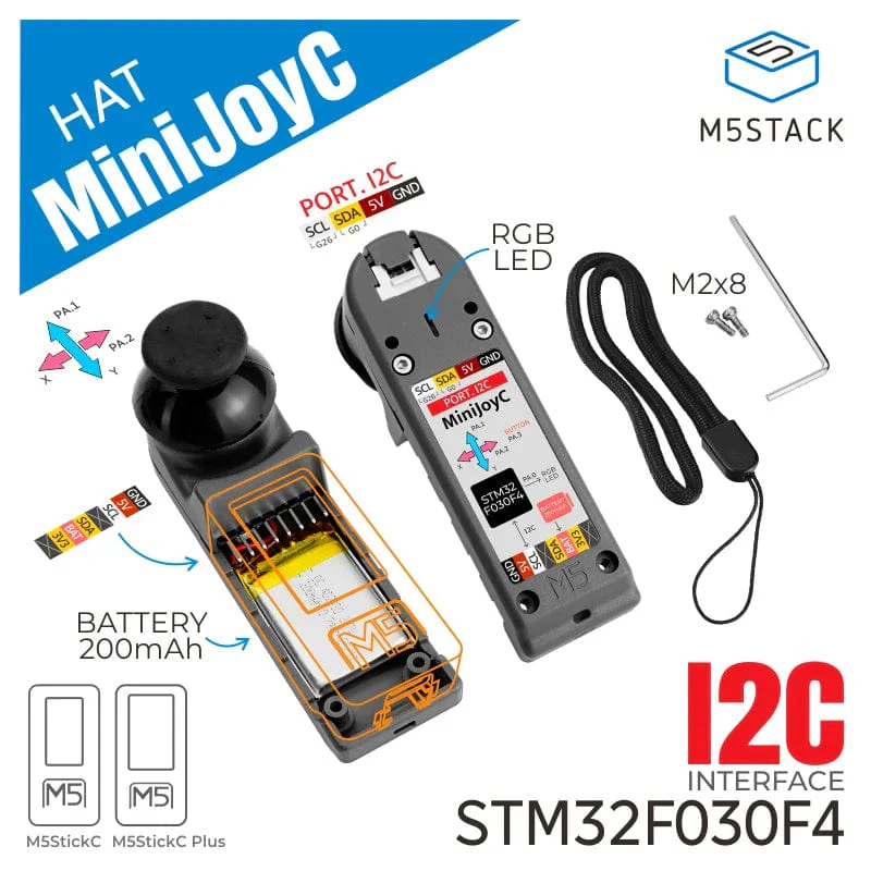 M5StickC Mini JoyC HAT (STM32F030) - Image 2