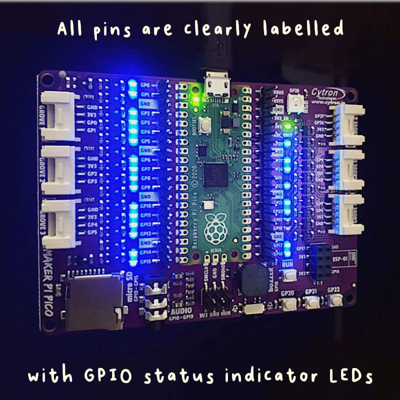 Maker Pi Pico (with pre-soldered Pico) - Image 6