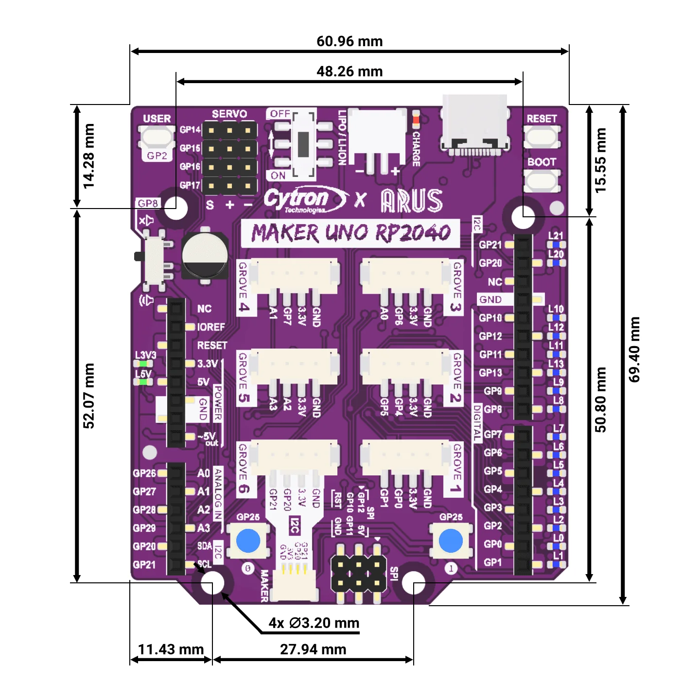 Maker Uno RP2040 - Image 12