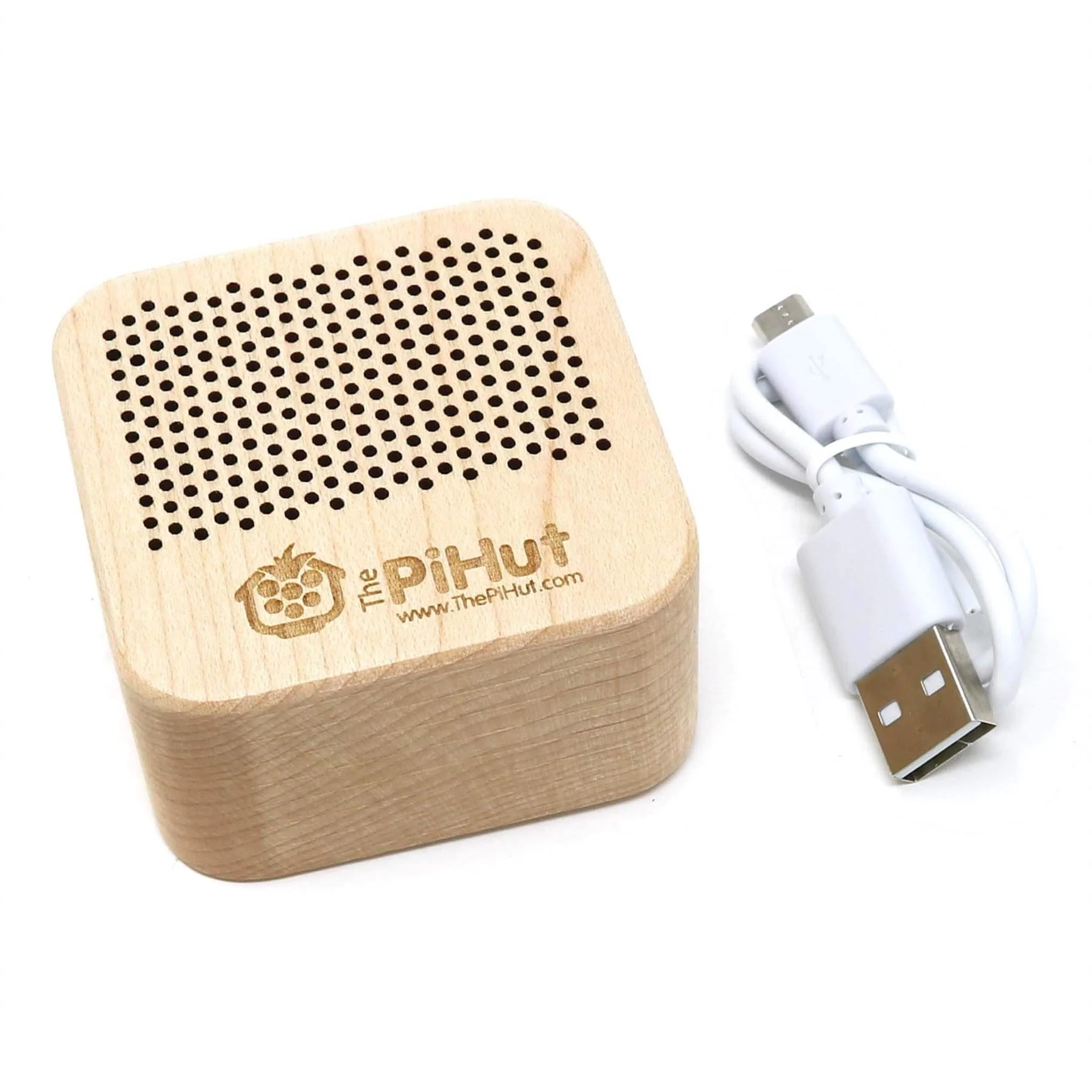 Maple Wood Mini Bluetooth Speaker for Raspberry Pi - Image 4