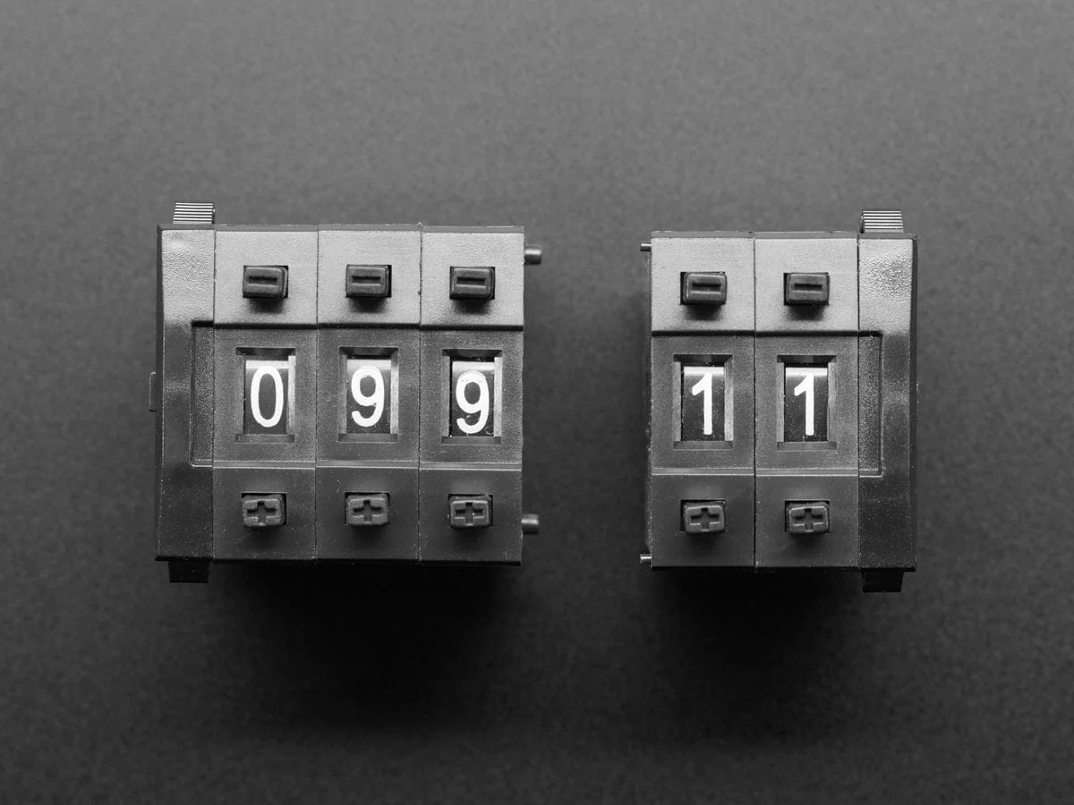 Mechanical Decade Counters - Large Size - Pack of 5 - Image 3