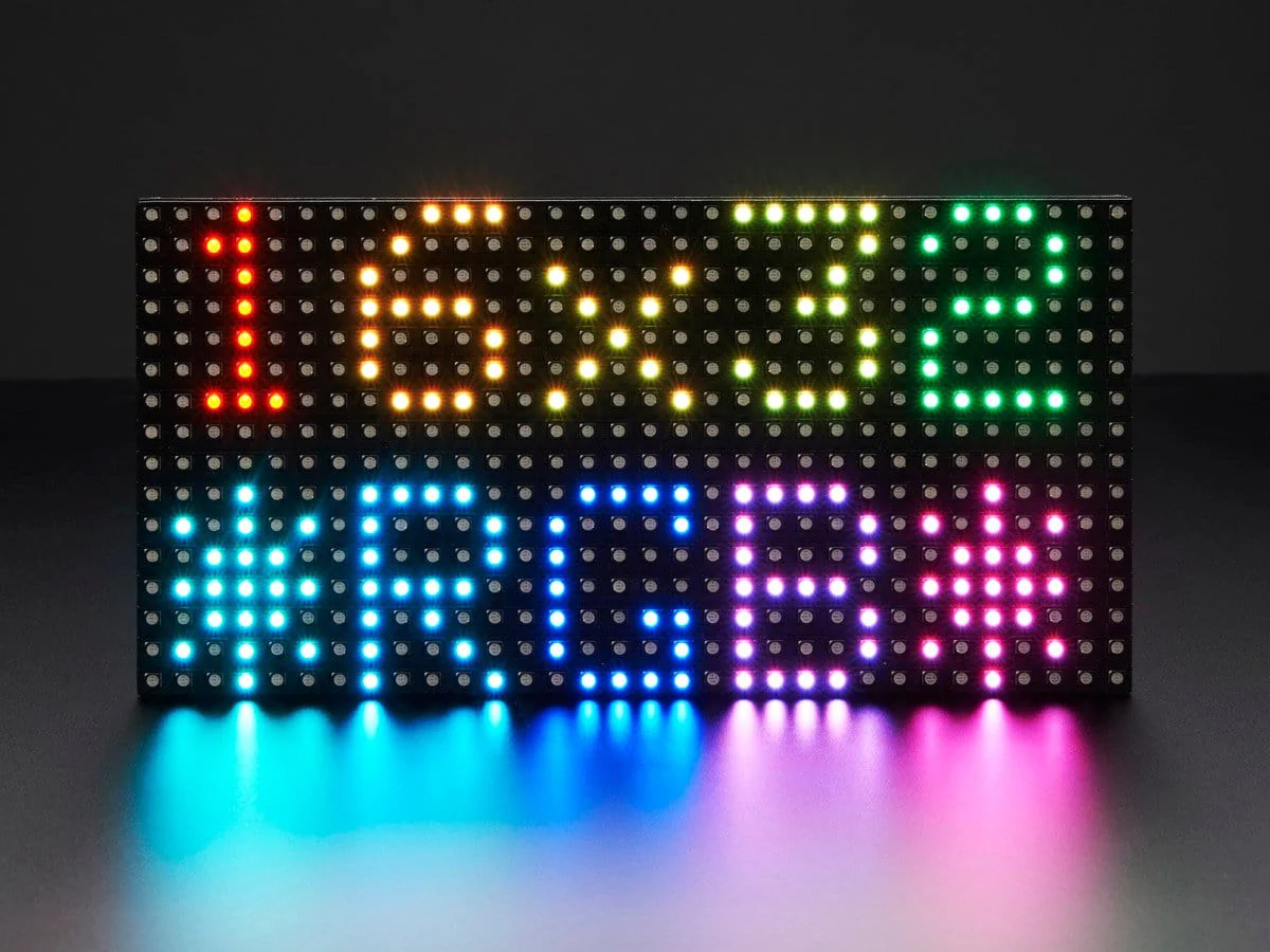 Medium 16x32 RGB LED matrix panel - 6mm Pitch - Image 2