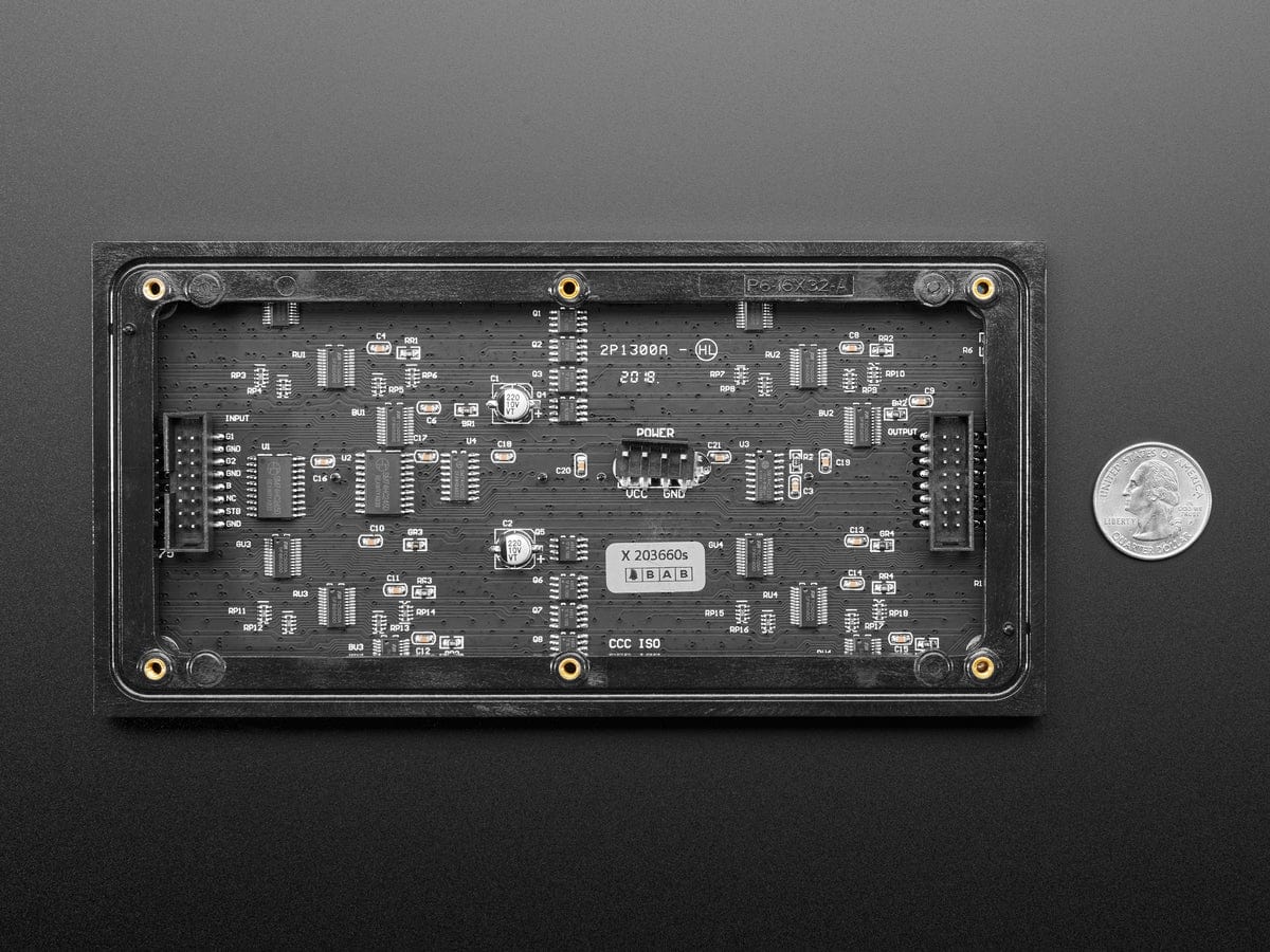 Medium 16x32 RGB LED matrix panel - 6mm Pitch - Image 4