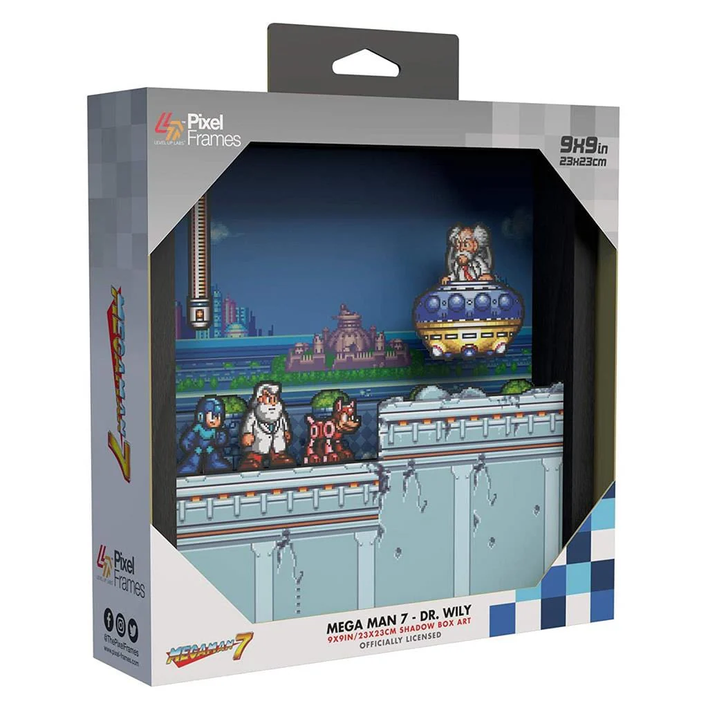 Mega Man 7: Dr Wily Pixel Frame (9x9") [Discontinued] - Image 2
