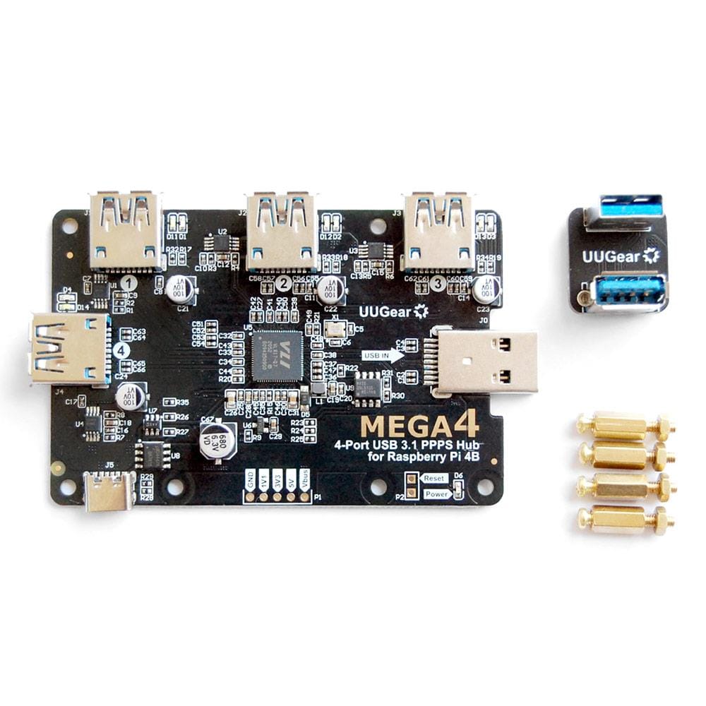 MEGA4 - 4-Port USB 3.1 PPPS Hub for Raspberry Pi 4 - Image 4