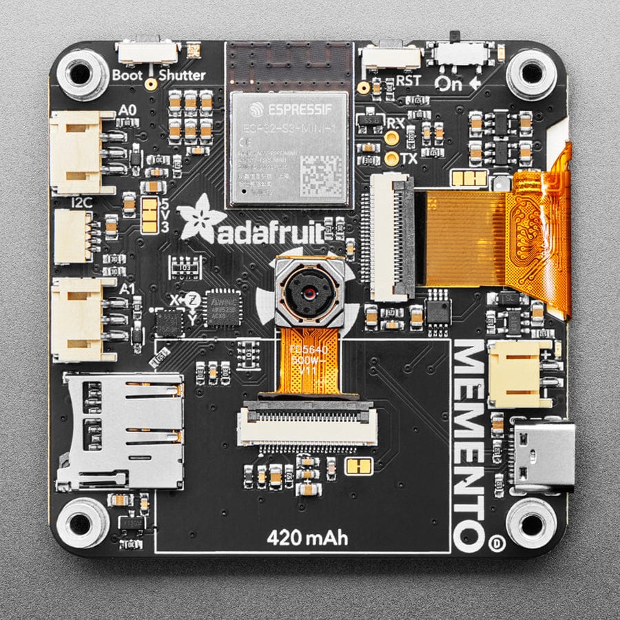 Adafruit MEMENTO - Python Programmable DIY Camera - Bare Board - Image 3