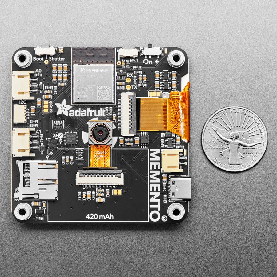 Adafruit MEMENTO - Python Programmable DIY Camera - Bare Board - Image 4