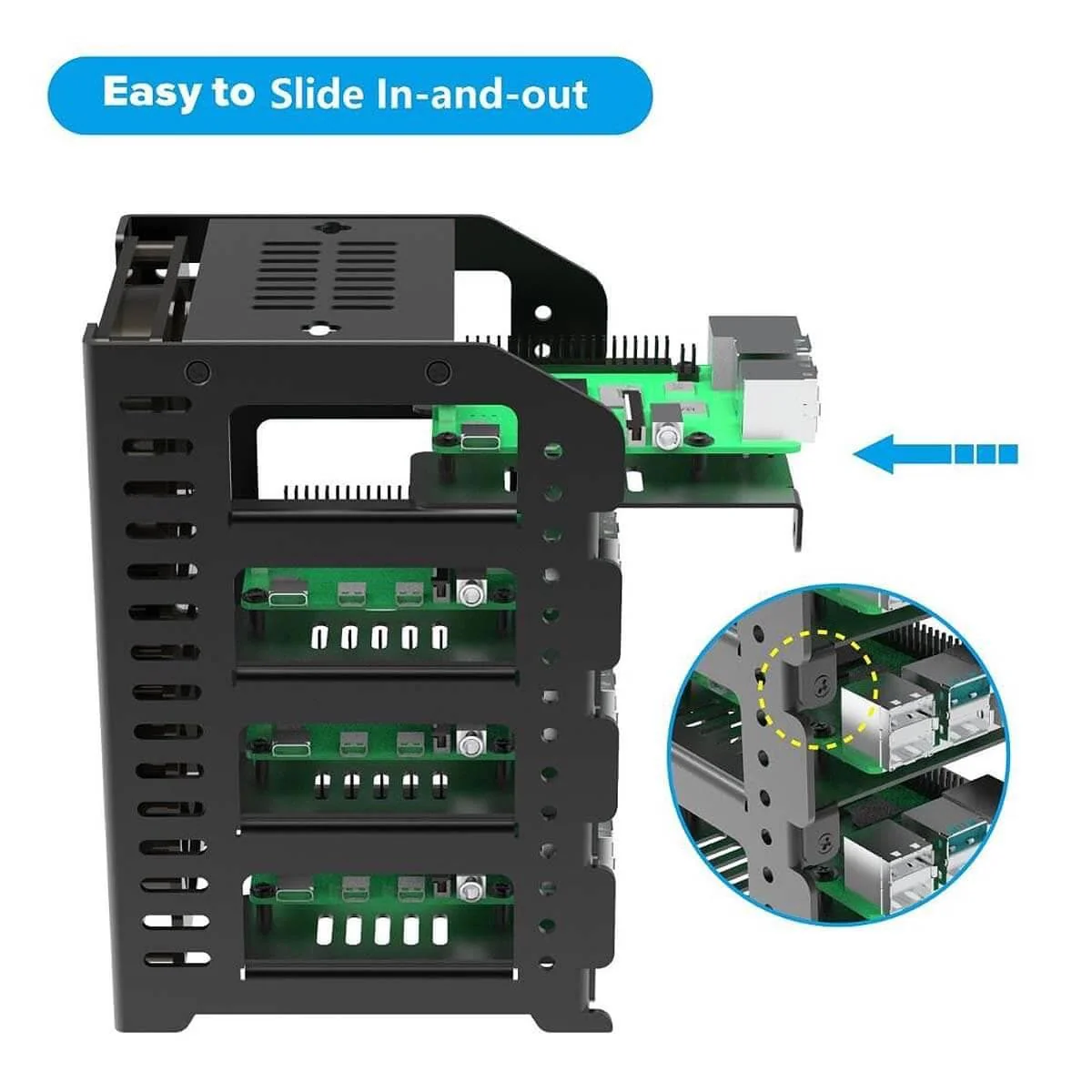 Metal Cluster Rack Case for Raspberry Pi [Discontinued] - Image 3