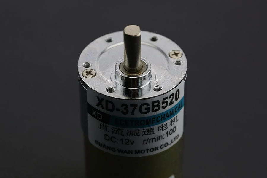 Metal DC Geared Motor - 12V 100RPM 12kg.cm - Image 2