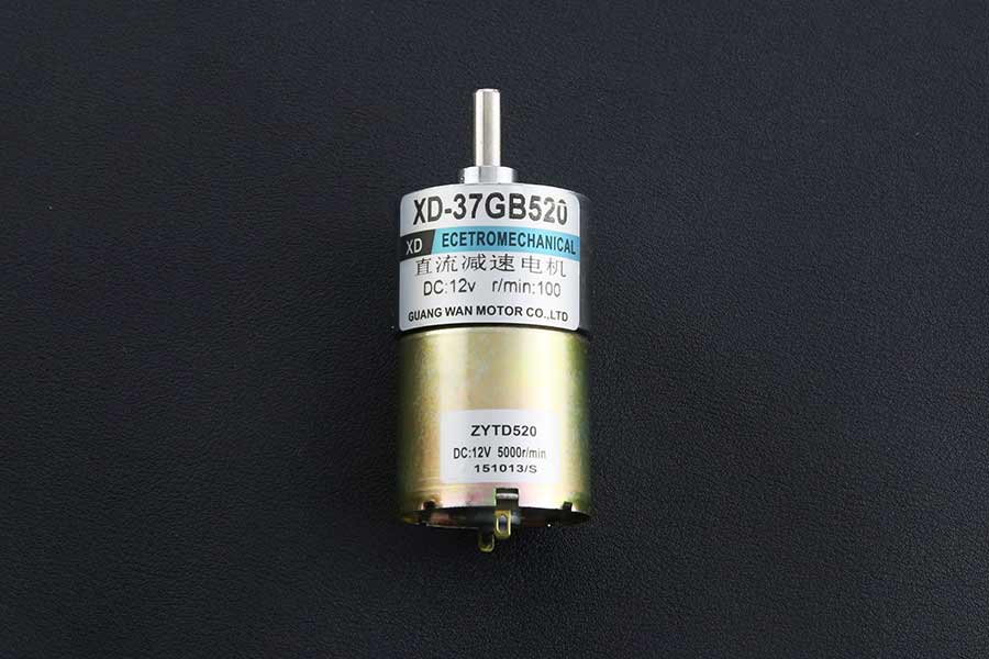 Metal DC Geared Motor - 12V 100RPM 12kg.cm - Image 4