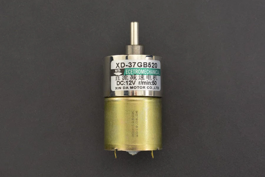 Metal DC Geared Motor - 12V 50RPM 26kg.cm - Image 3