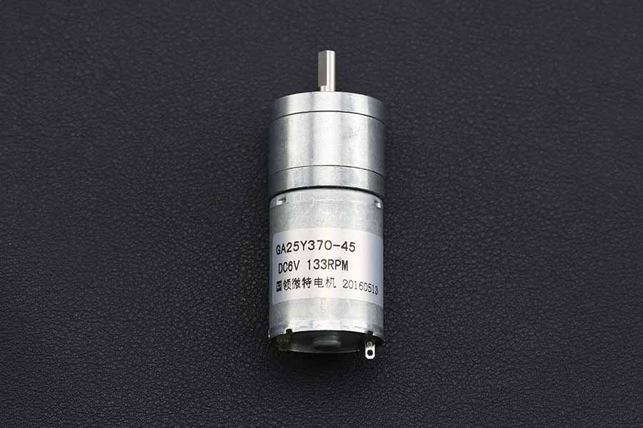 Metal DC Geared Motor - 6V 133RPM 4.5kg.cm - Image 4