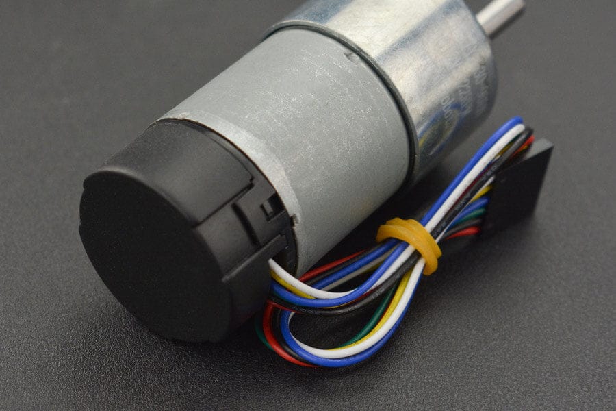 Metal DC Geared Motor w/Encoder - 12V 122RPM 38Kg.cm - Image 4