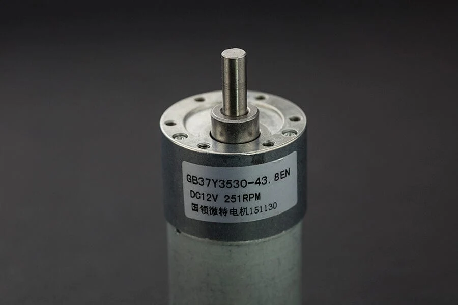 Metal DC Geared Motor w/Encoder - 12V 251RPM 18Kg.cm - Image 3