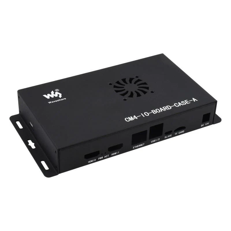 Metal Enclosure for Compute Module 4 IO Board (with Cooling Fan)