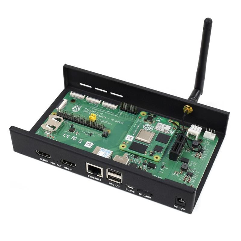 Metal Enclosure for Compute Module 4 IO Board (with Cooling Fan) - Image 2