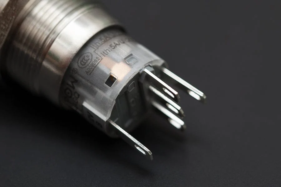 Metal illuminated Pushbutton-Blue Ring [Discontinued] - Image 3