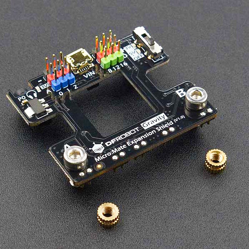 micro:Mate - Mini Expansion Board for micro:bit (Gravity Compatible) - Image 3