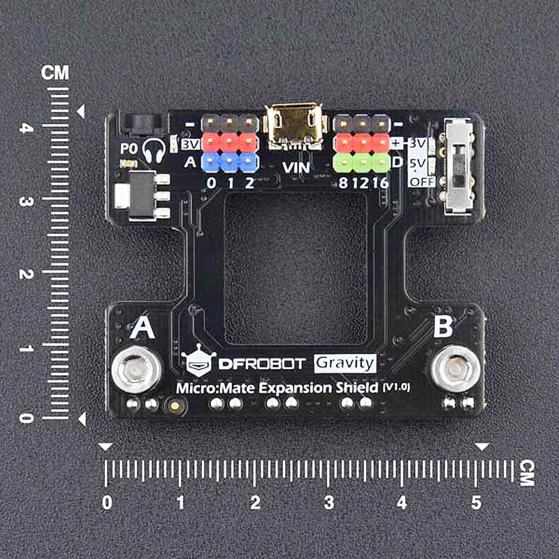 micro:Mate - Mini Expansion Board for micro:bit (Gravity Compatible) - Image 5