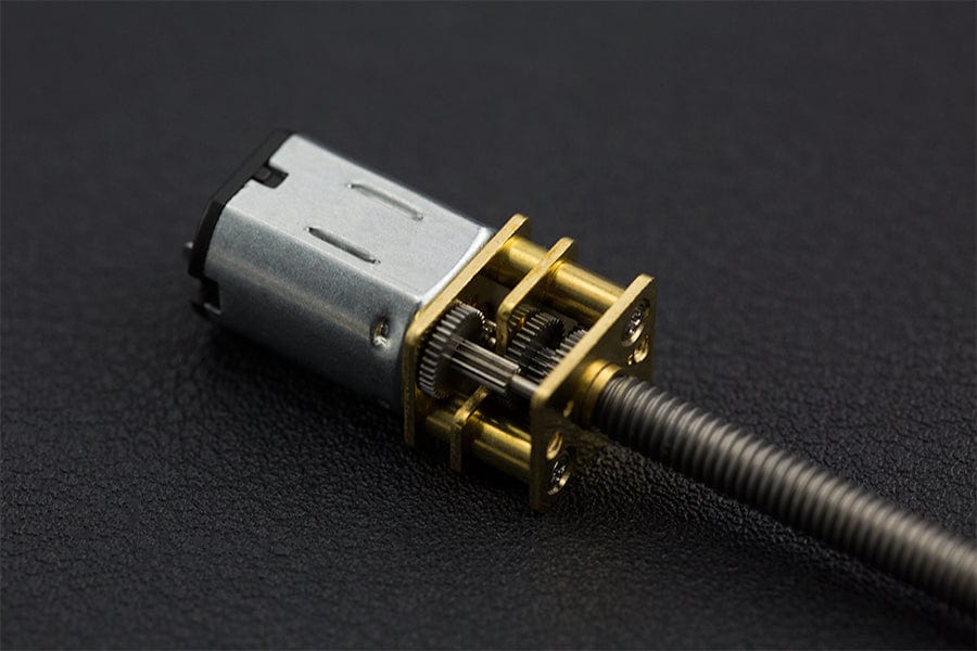 Micro Metal DC Geared Motor with Lead Screw (6V 150RPM M4*55) - Image 3