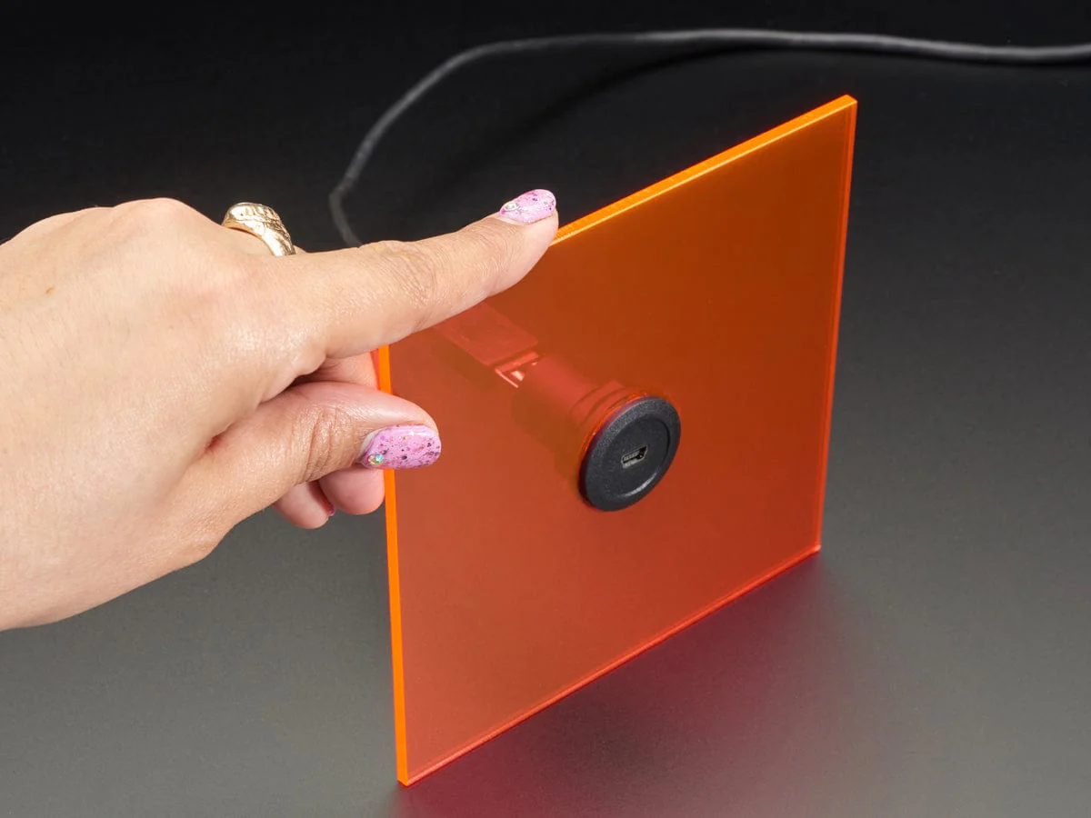 Micro USB B Jack to USB A Plug Round Panel Mount Adapter - Image 3