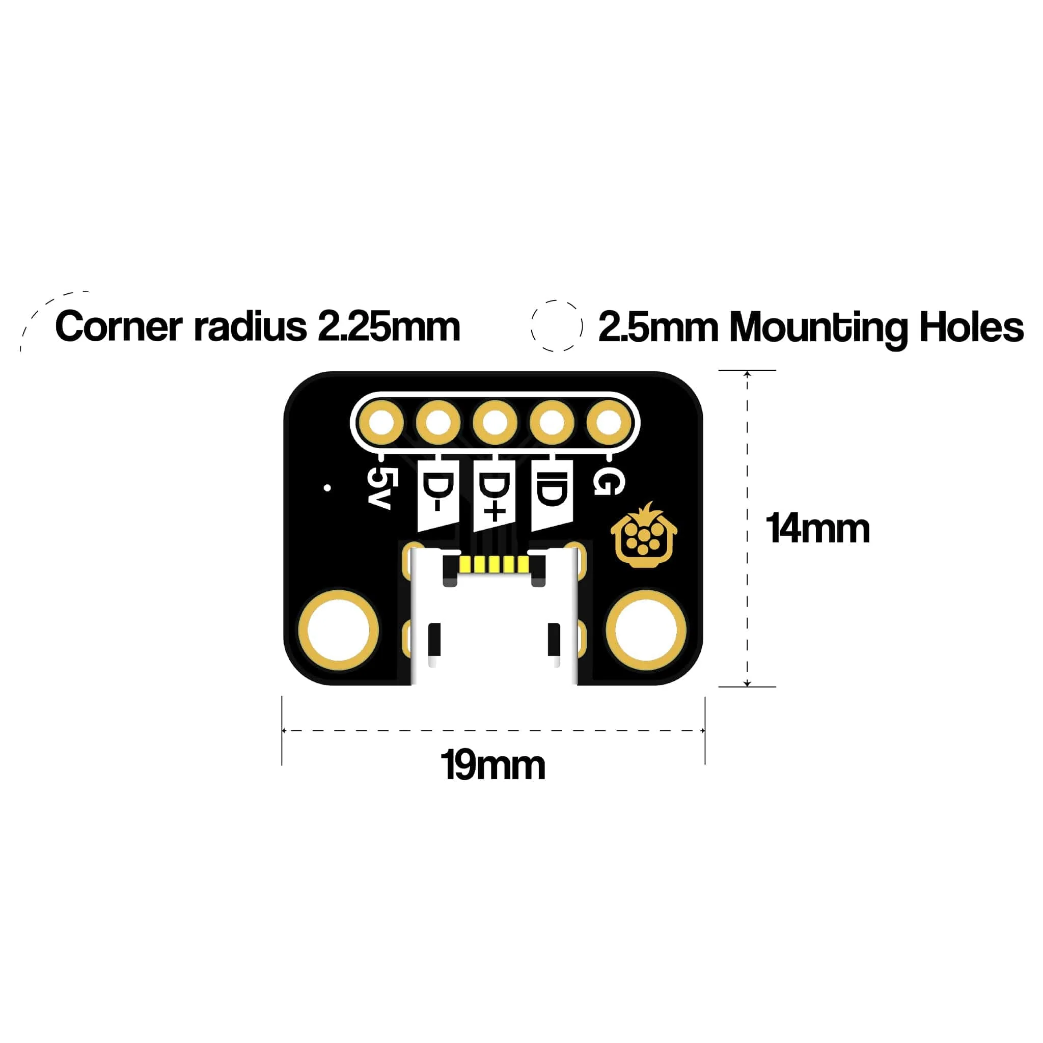 Micro-USB Breakout - Horizontal - Image 7