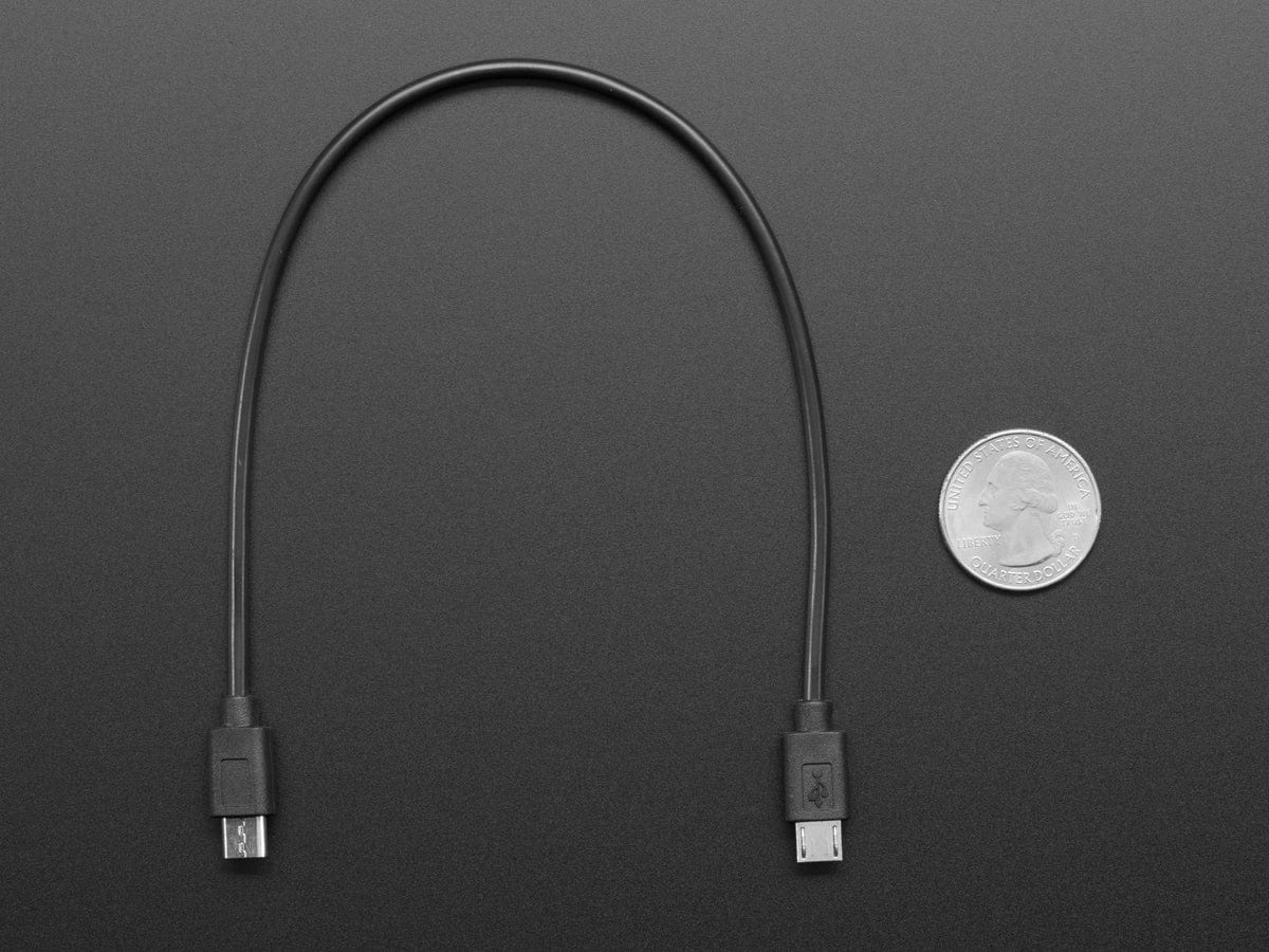 Micro USB to Micro USB OTG Cable - 10-12" / 25-30cm long - Image 3
