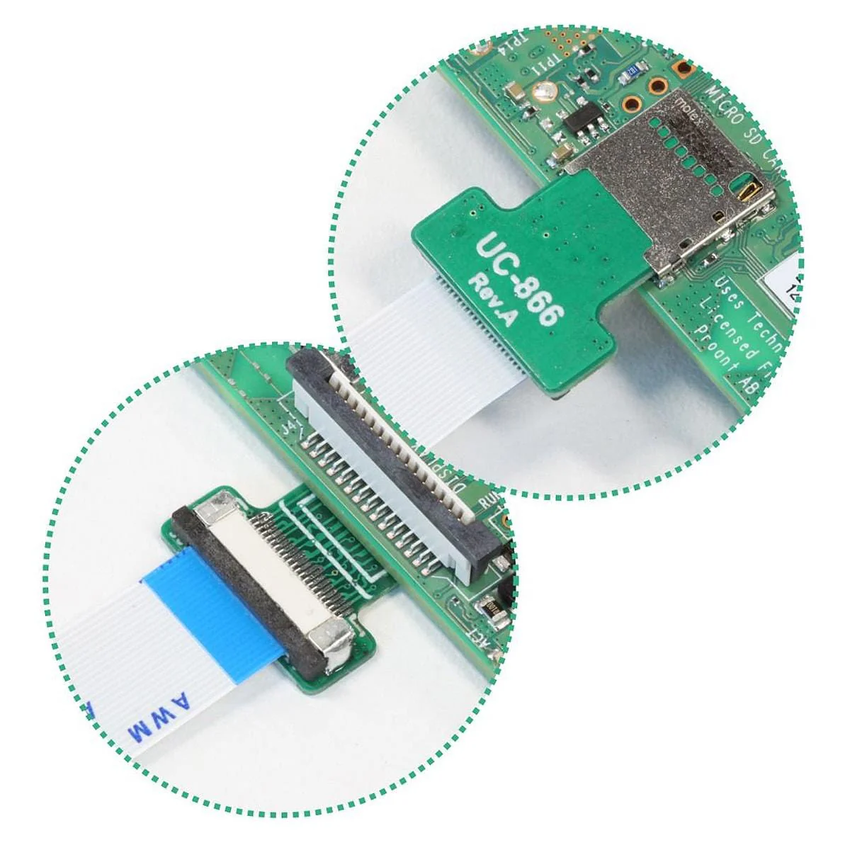 MicroSD Extender Set for Uctronics Cluster Cases (4 pieces) - Image 3