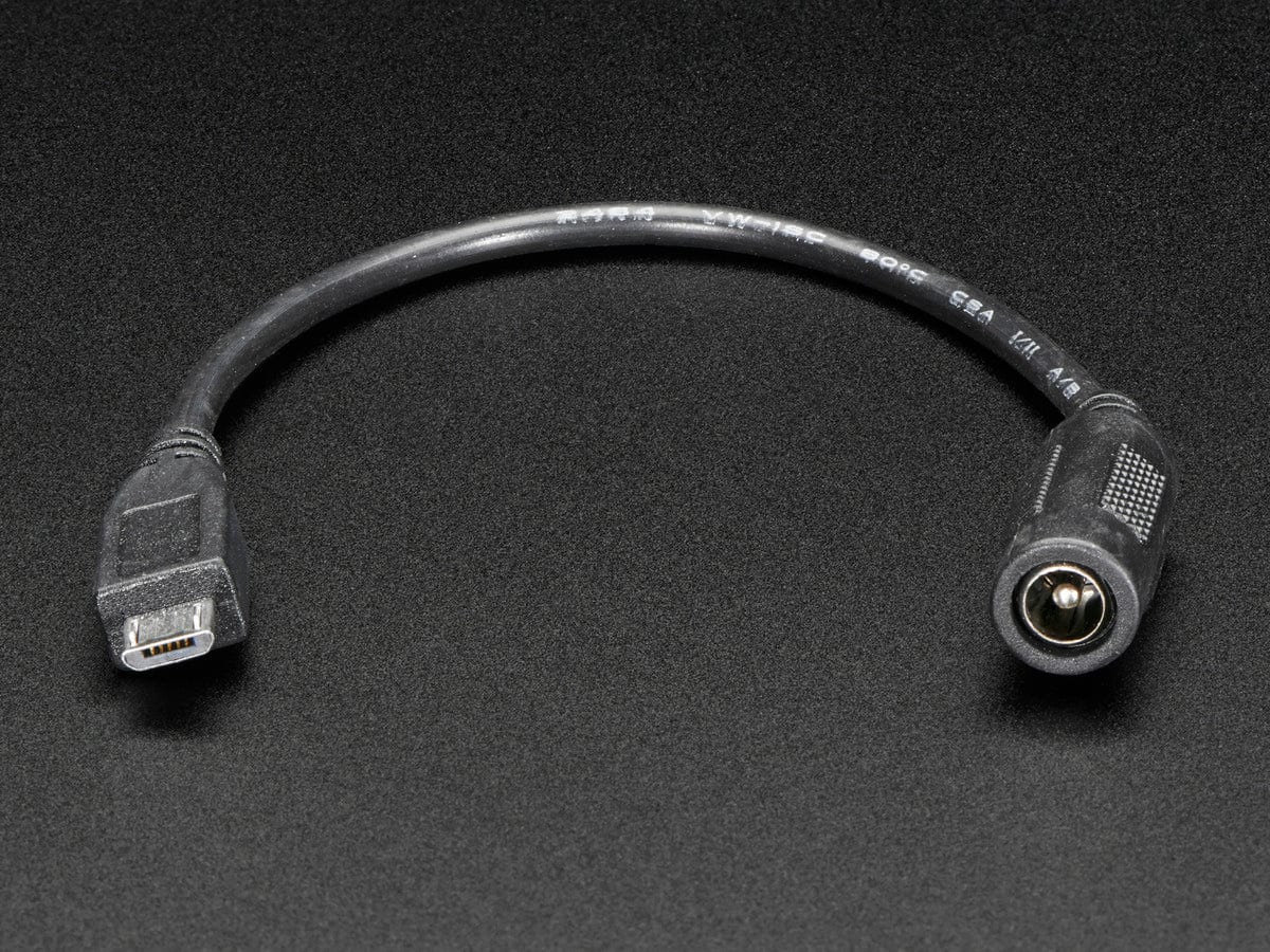 MicroUSB Plug to 5.5/2.1mm DC Barrel Jack Adapter - Image 3