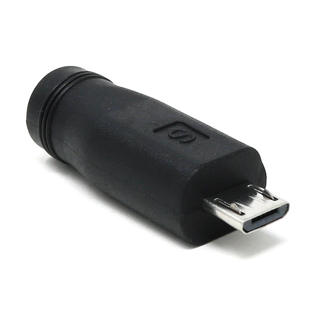 Straight Micro-USB to 2.1mm Barrel Jack Adapter - Image 3