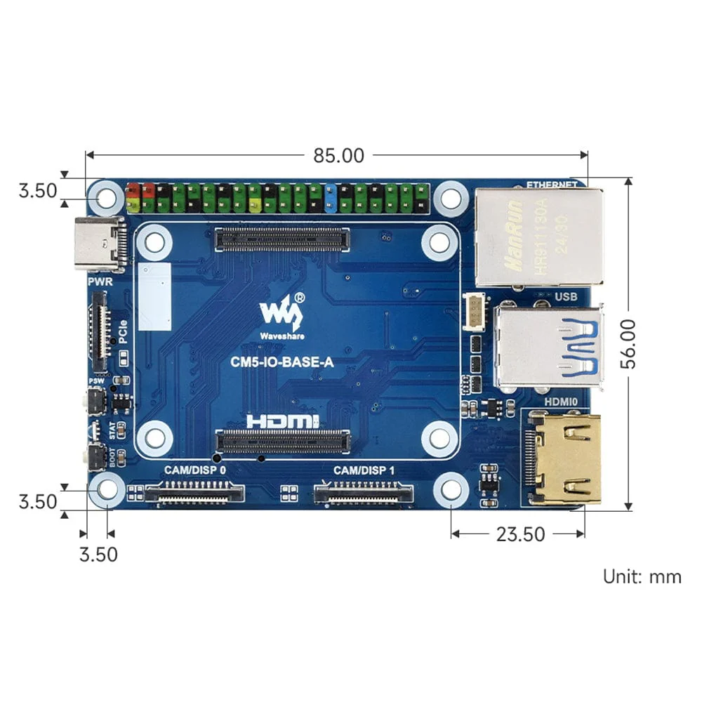 Mini Base Board (A) for Raspberry Pi CM5 - Image 8