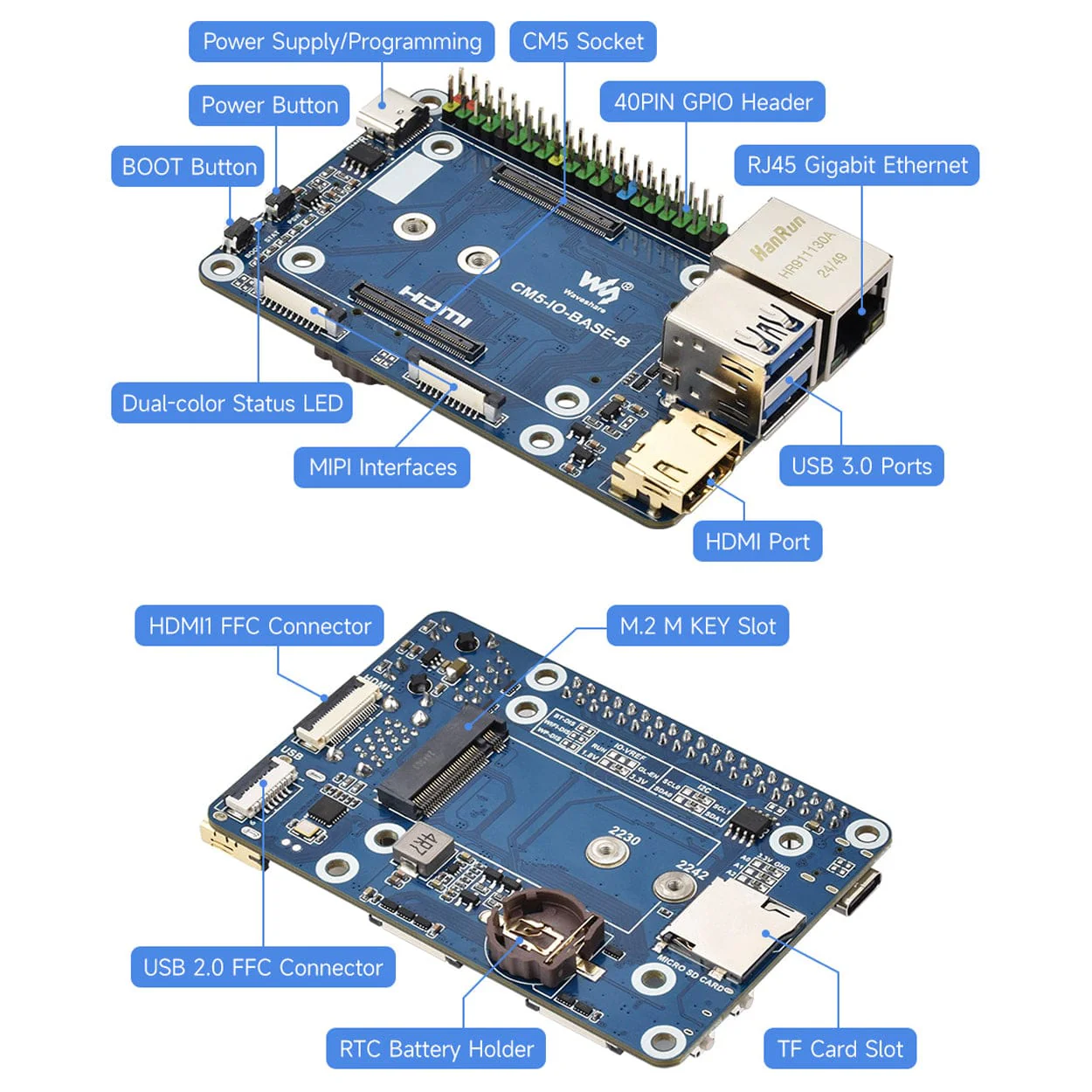 Mini Base Board (B) for CM5 - Image 3