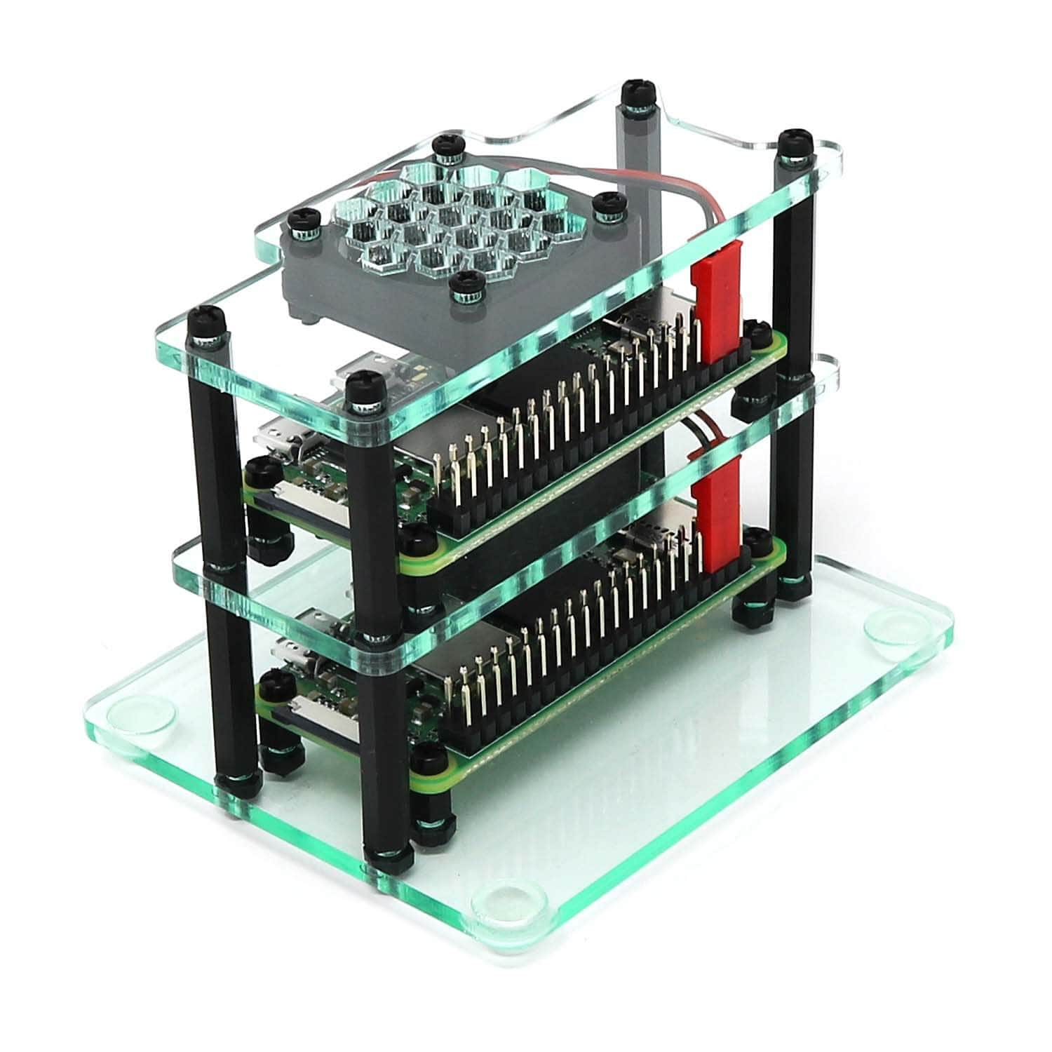 Mini Cluster Case for Raspberry Pi Zero 2 (with Fans) - Image 4