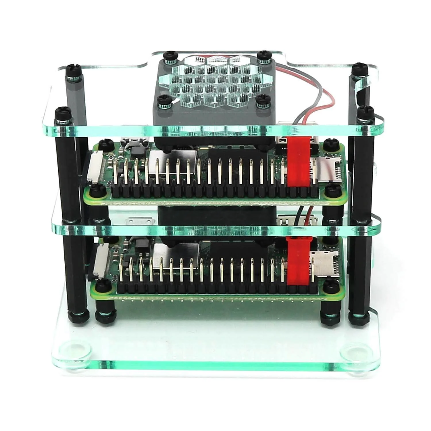 Mini Cluster Case for Raspberry Pi Zero 2 (with Fans) - Image 9