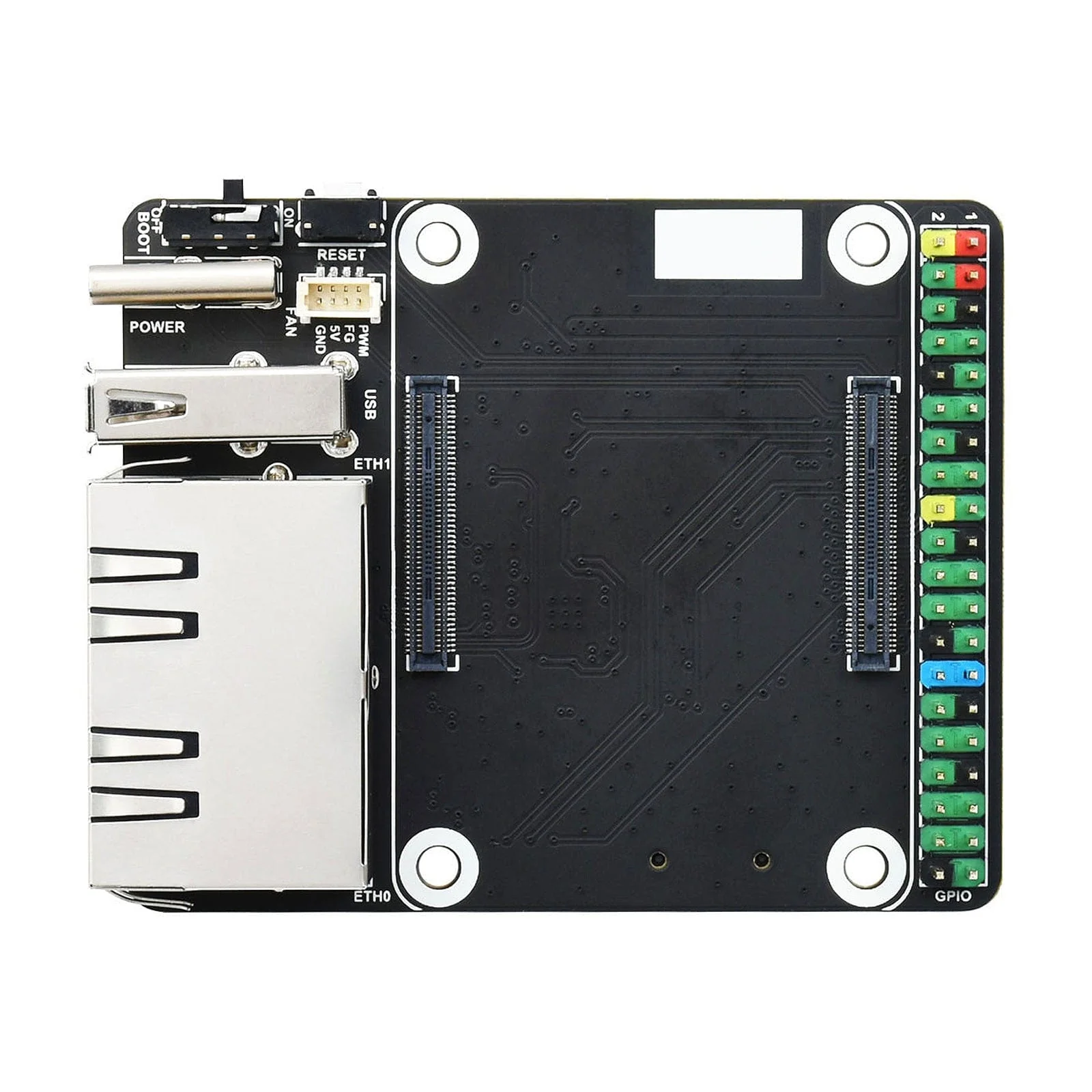 Mini Dual Gigabit Ethernet Base Board for Raspberry Pi CM4 - Image 3