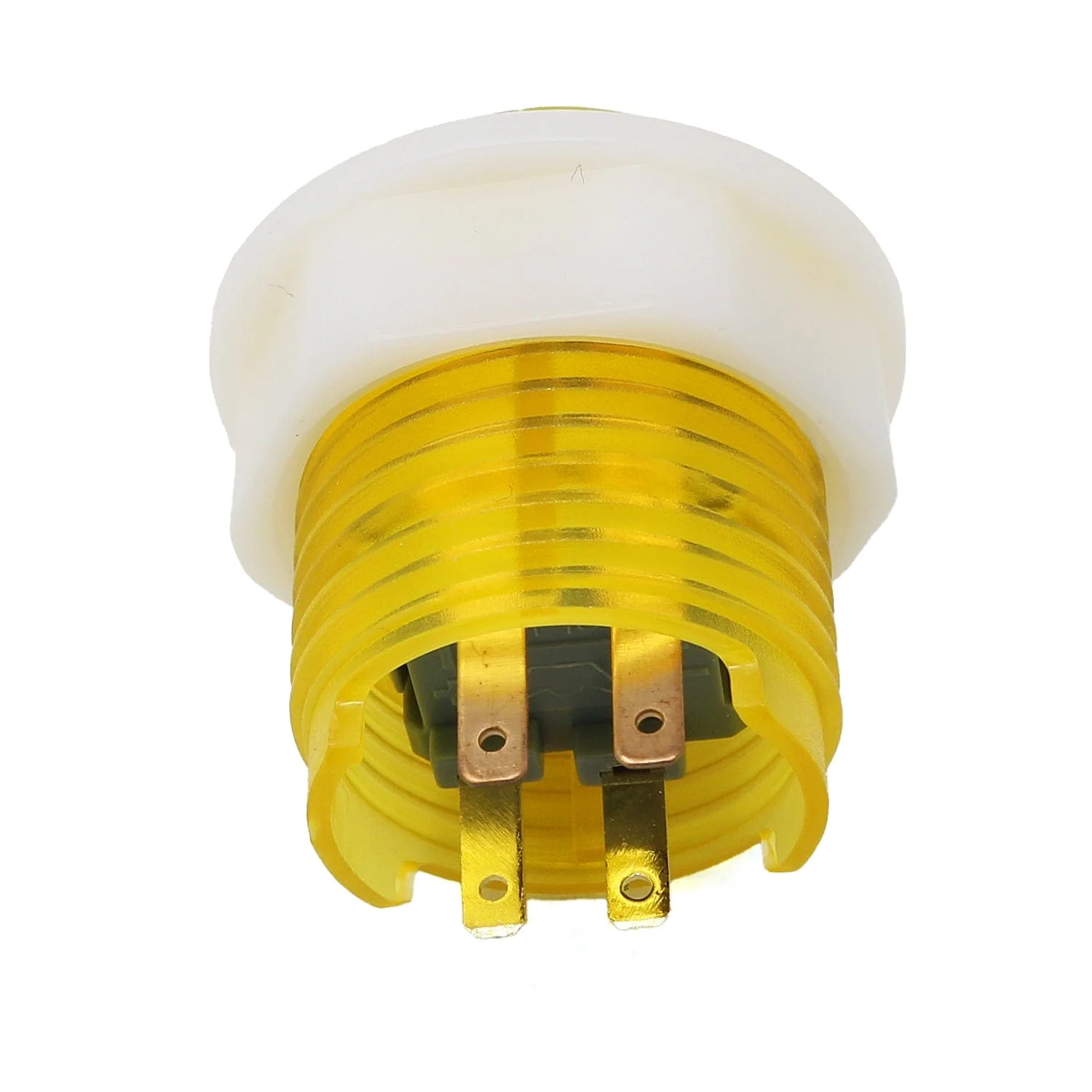 Mini LED Arcade Button - 24mm Translucent Yellow - Image 2