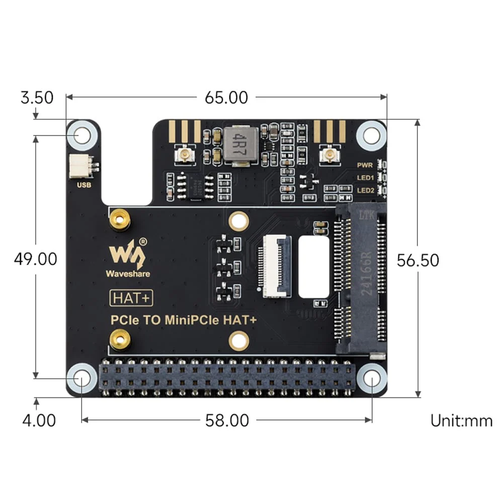 Mini PCIe HAT+ for Raspberry Pi 5 - Image 10
